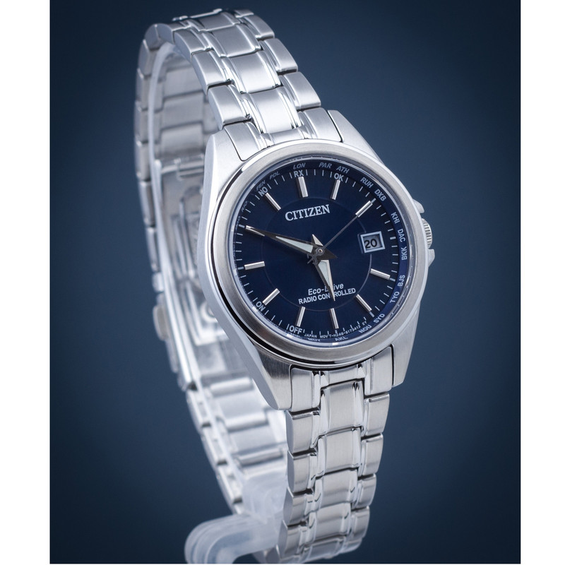 Citizen EC1180-81L นาฬิกาผู้หญิง Eco-Drive Radio Controlled Women's Watch