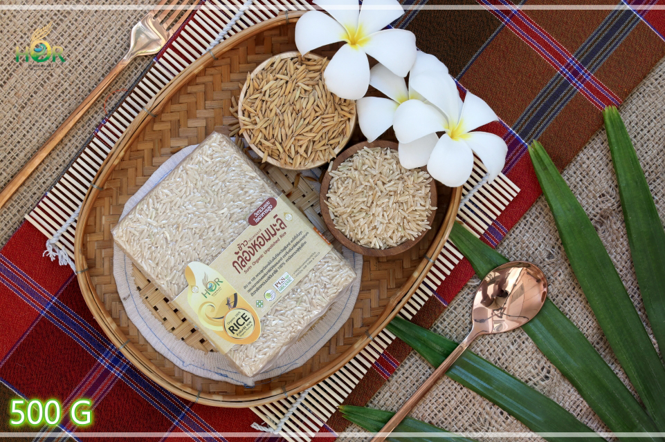ข้าวกล้องหอมมะลิ 500 กรัม ข้าวกล้องหอมมะลิสุรินทร์ 500 กรัม ข้าวกล้องสุรินทร์ 500 กรัม ข้าวกล้องหอมมะลิออร์แกนิค 500 กรัม ข้าวกล้องหอมมะลิเพื่อสุขภาพ 500 กรัม Organic Jasmine Brown Rice (Small Size 500 g) 500 กรัม