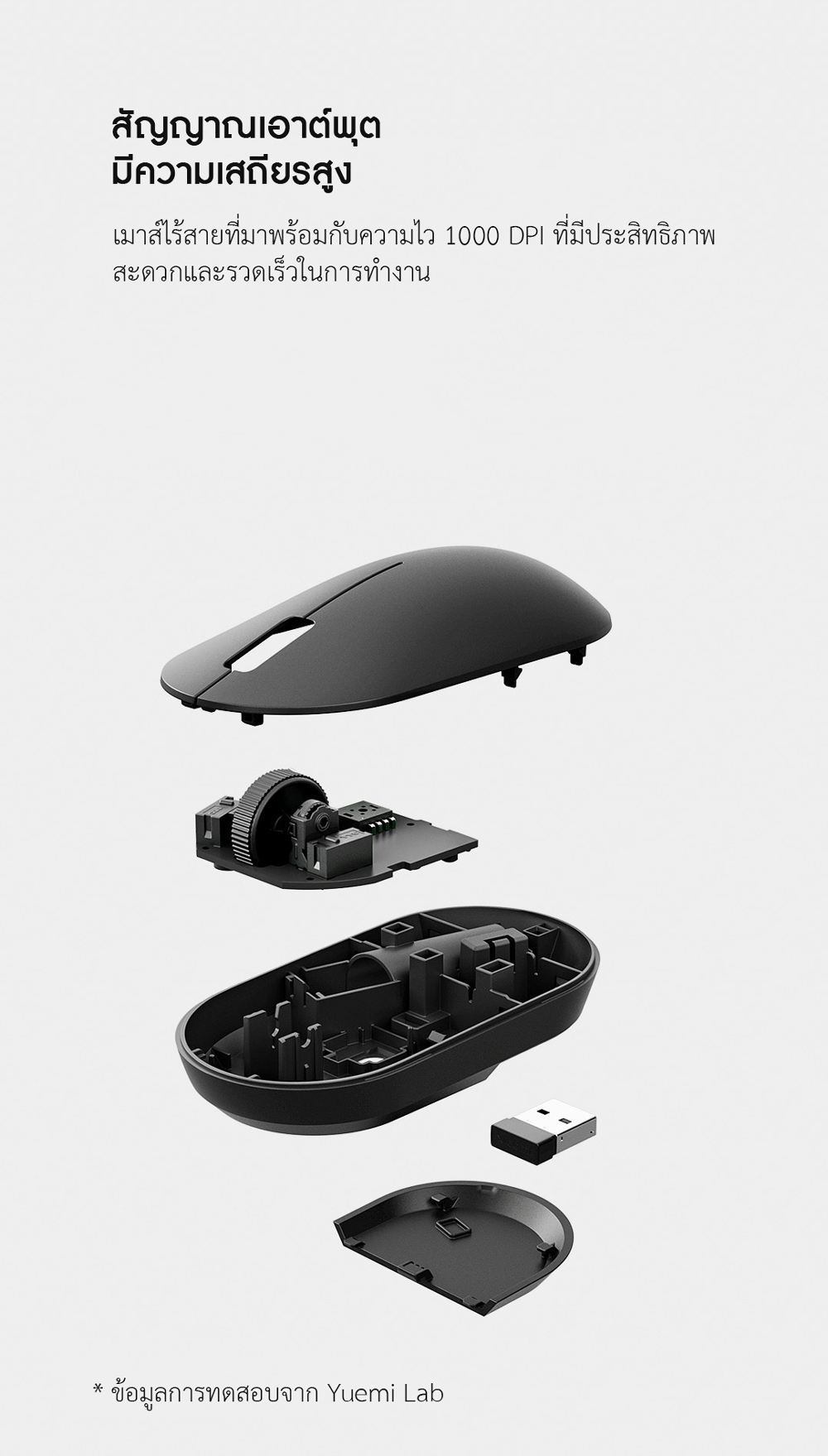 Xiaomi Wireless Mouse Lite 2 - เมาส์ไร้สายไวเลสรุ่น Lite 2