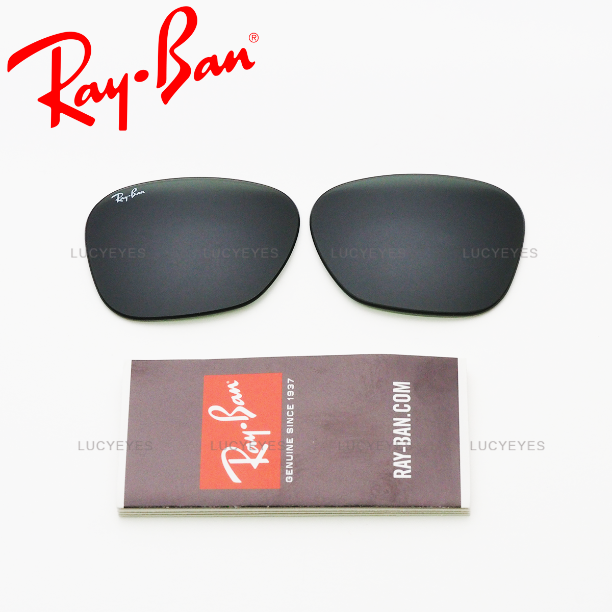 เลนส์ RAYBAN แท้ 100% RB3136 001, CARAVAN เลนส์สีเขียวดำ G-15