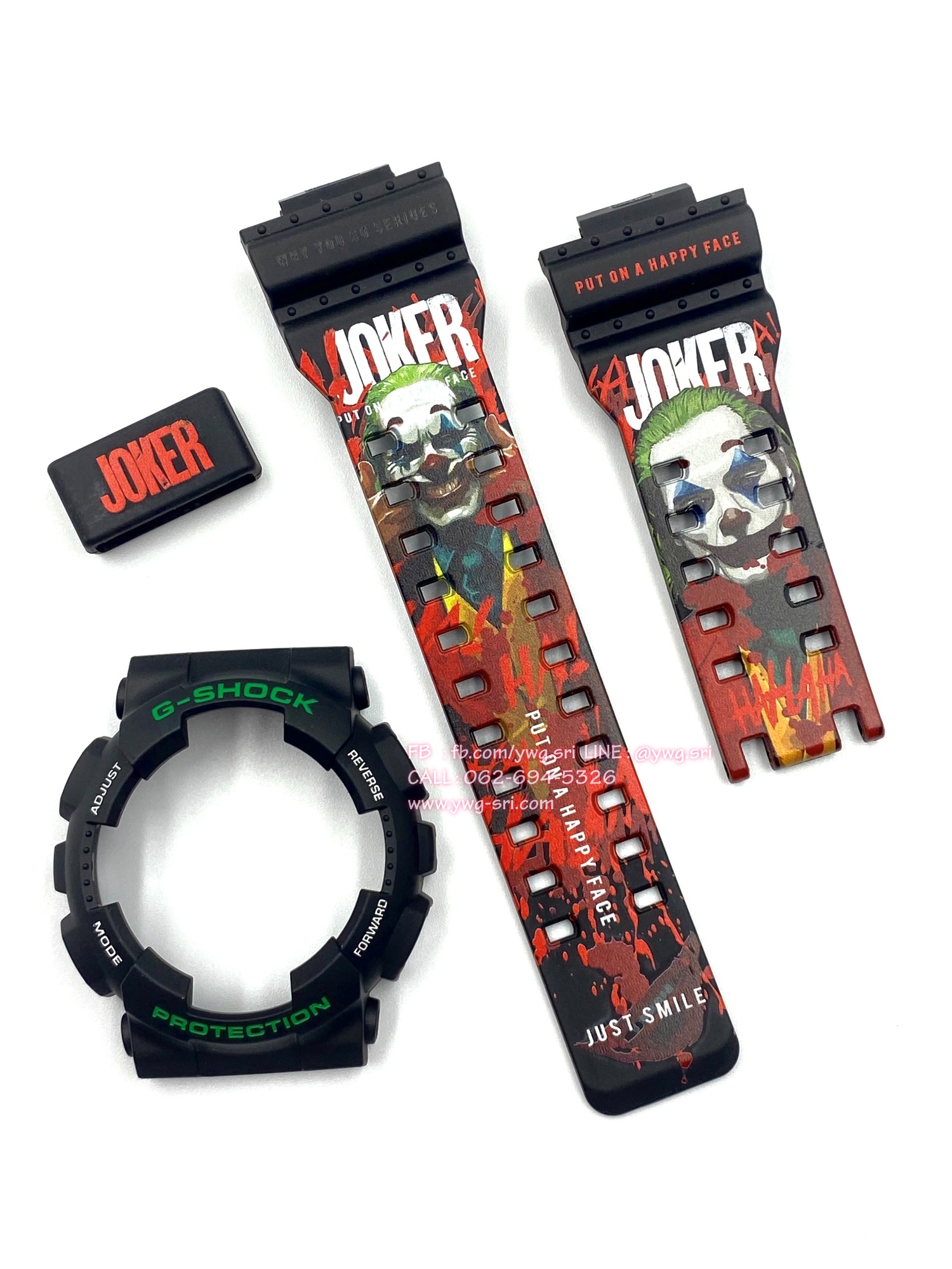 กรอบสาย G-SHOCK แท้✅ สีดำด้าน สกรีนลาย Joker ใส่ได้กับรุ่น GA-100 ,GA-110 ,GA-120 ,GA-140 ,GAX-100 ,GD-100 ,GD-120