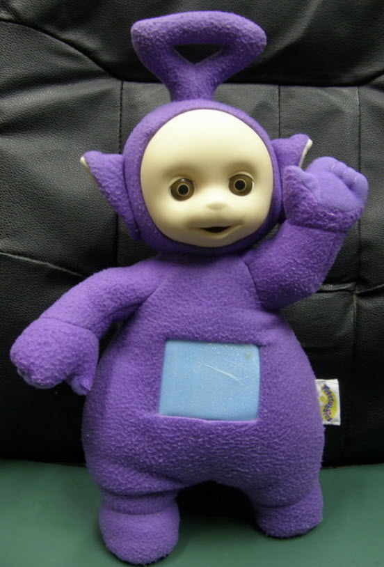 ทิงกี้ วิงกี้ (Tinky Winky) ขนาด 16 นิ้ว พูดและร้องเพลงได้ (มือสอง) ค.ศ. 1998