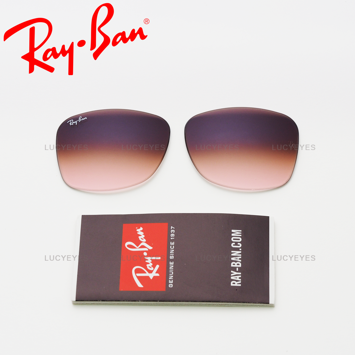 เลนส์ RAYBAN แท้ 100% RB2140, WAYFARER เลนส์สีน้ำตาลไล่สี (ขนาด 50)