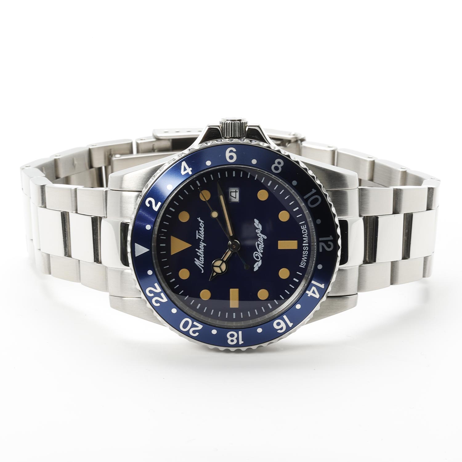 Mathey-Tissot H900ABU นาฬิกาผู้ชาย Vintage Quartz Men's Watch