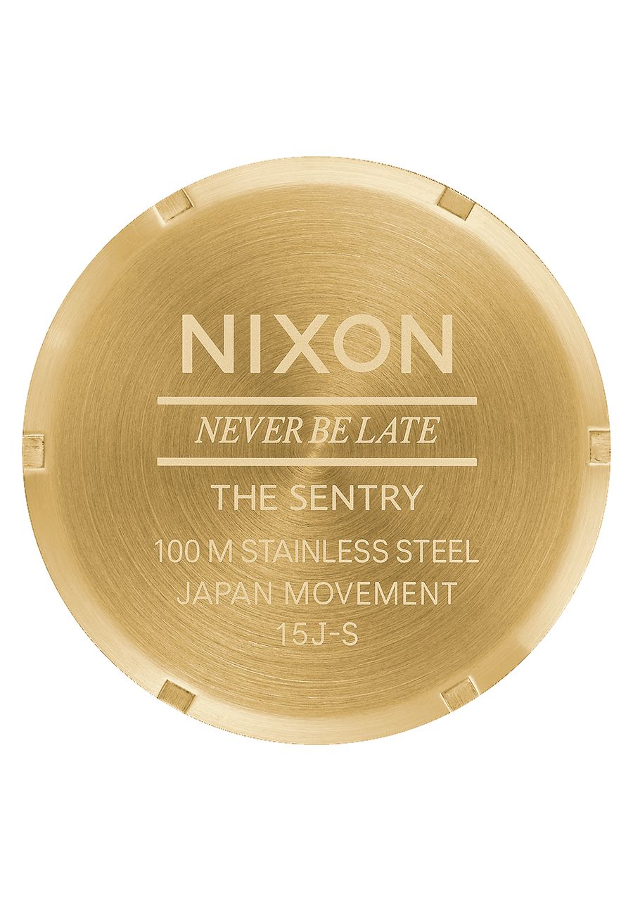 Nixon A105-510-00 นาฬิกาผู้ชาย Nixon รุ่น A105510, Sentry Leather 42mm Quartz Raising The Bar Men's Watch