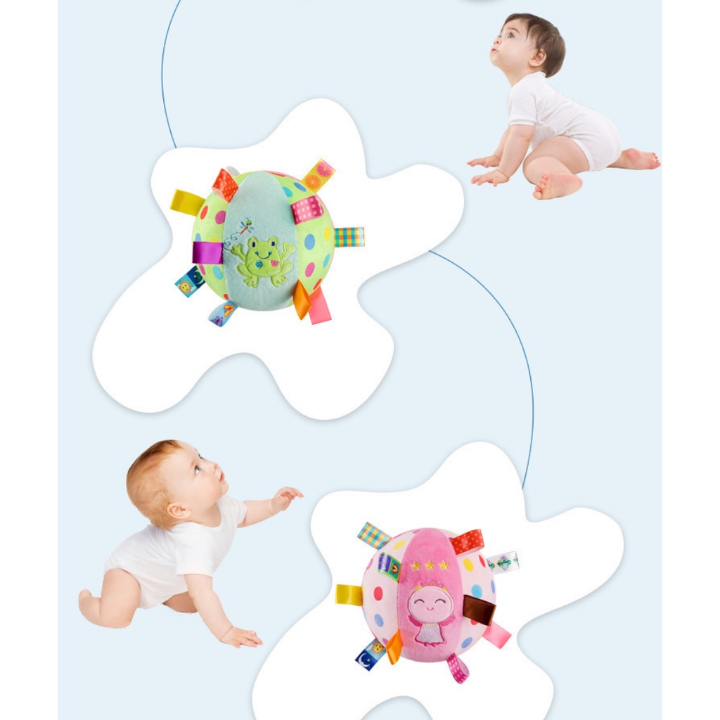 ลูกบอลผ้า ลูกบอลเขย่ามือ มีเสียง ลูกบอลเสริมพัฒนาการ