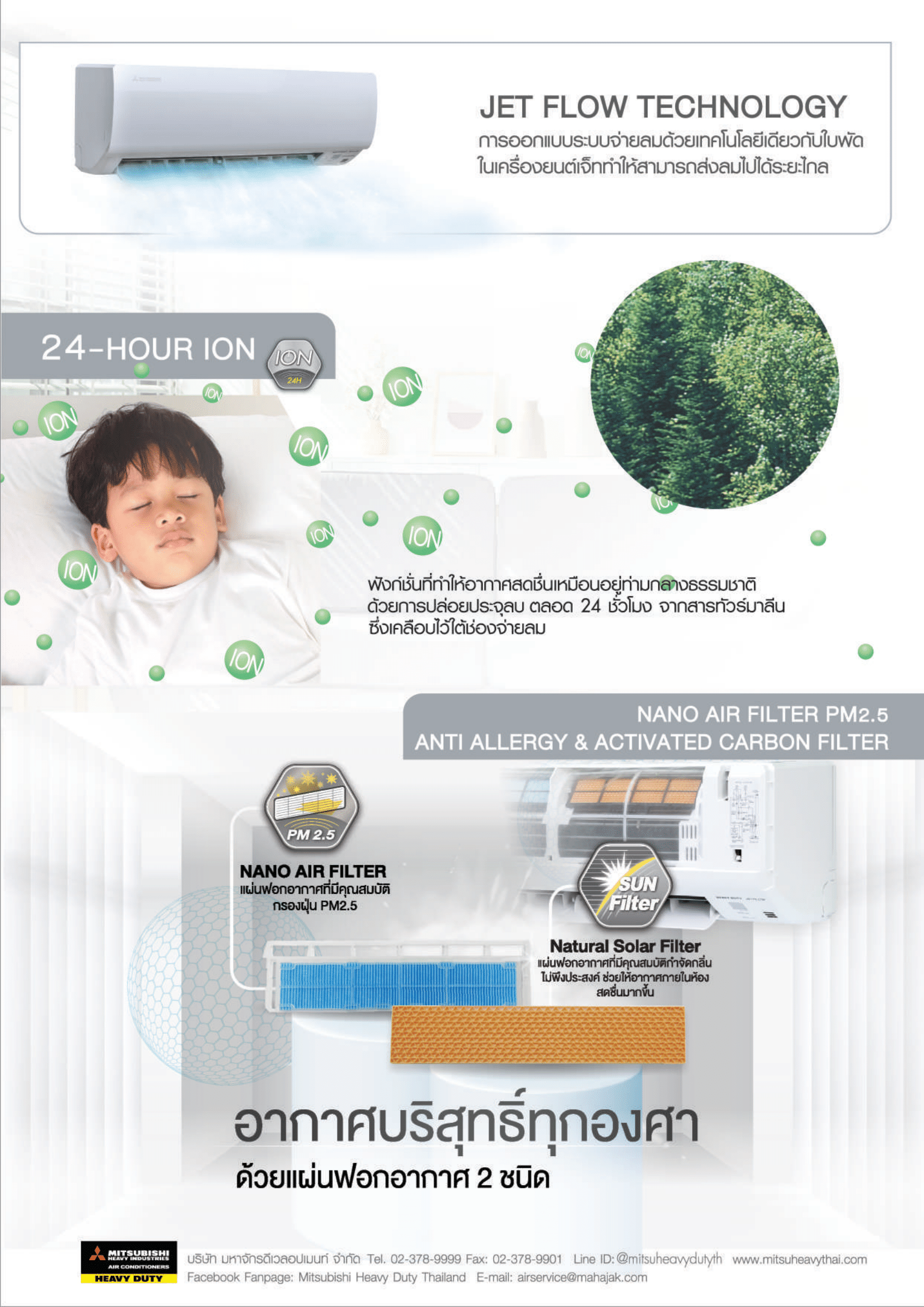 แอร์ MITSUBISHI HEAVY DUTY แบบติดผนัง ขนาด 9,175 BTU รุ่น SRK10CXV-W1 (FIXED SPEED)(KAZE SERIES)