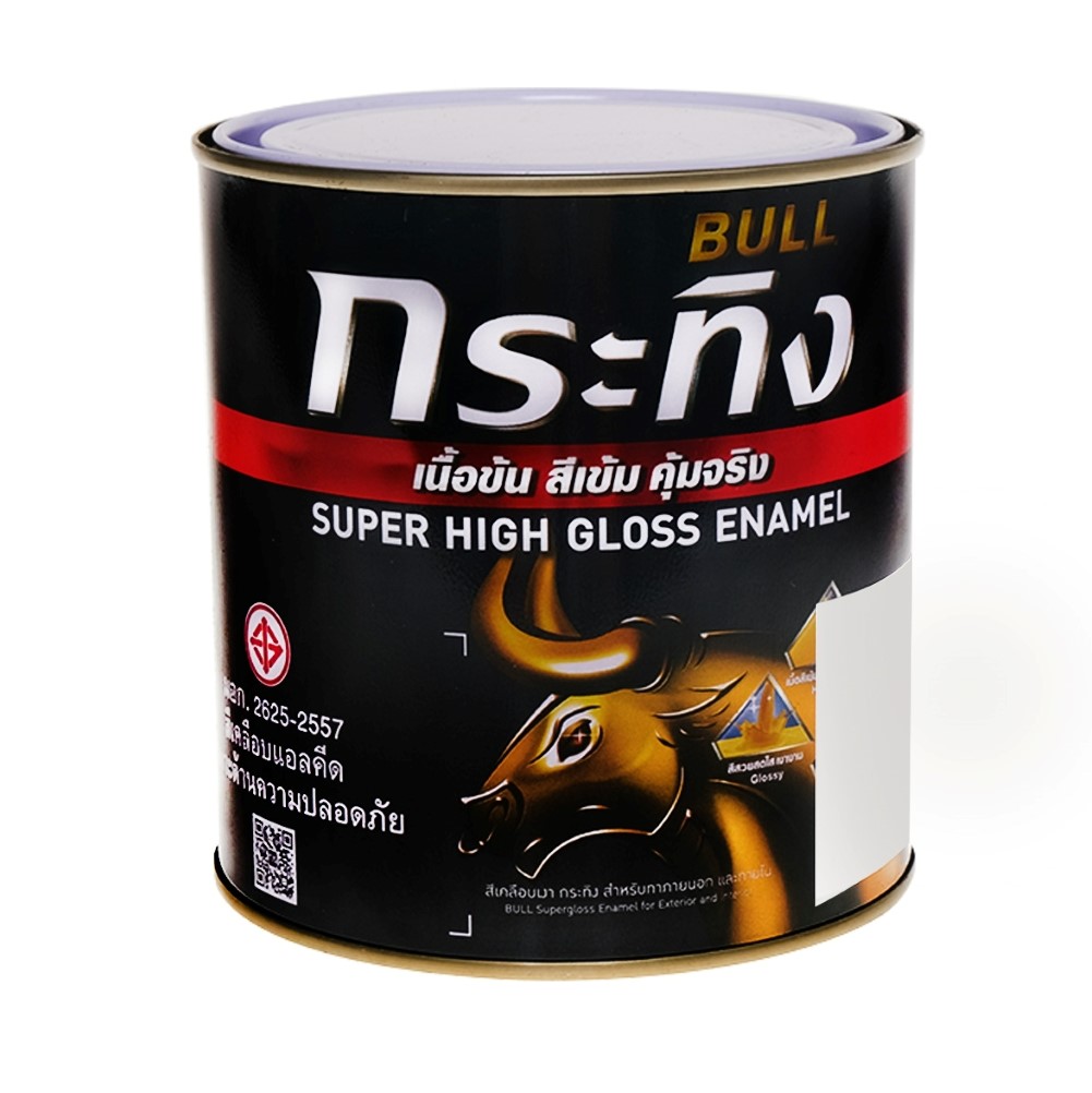 สีน้ำมัน ตรากระทิง กล. #KG000 สีบรอนซ์ (Bright Silver)