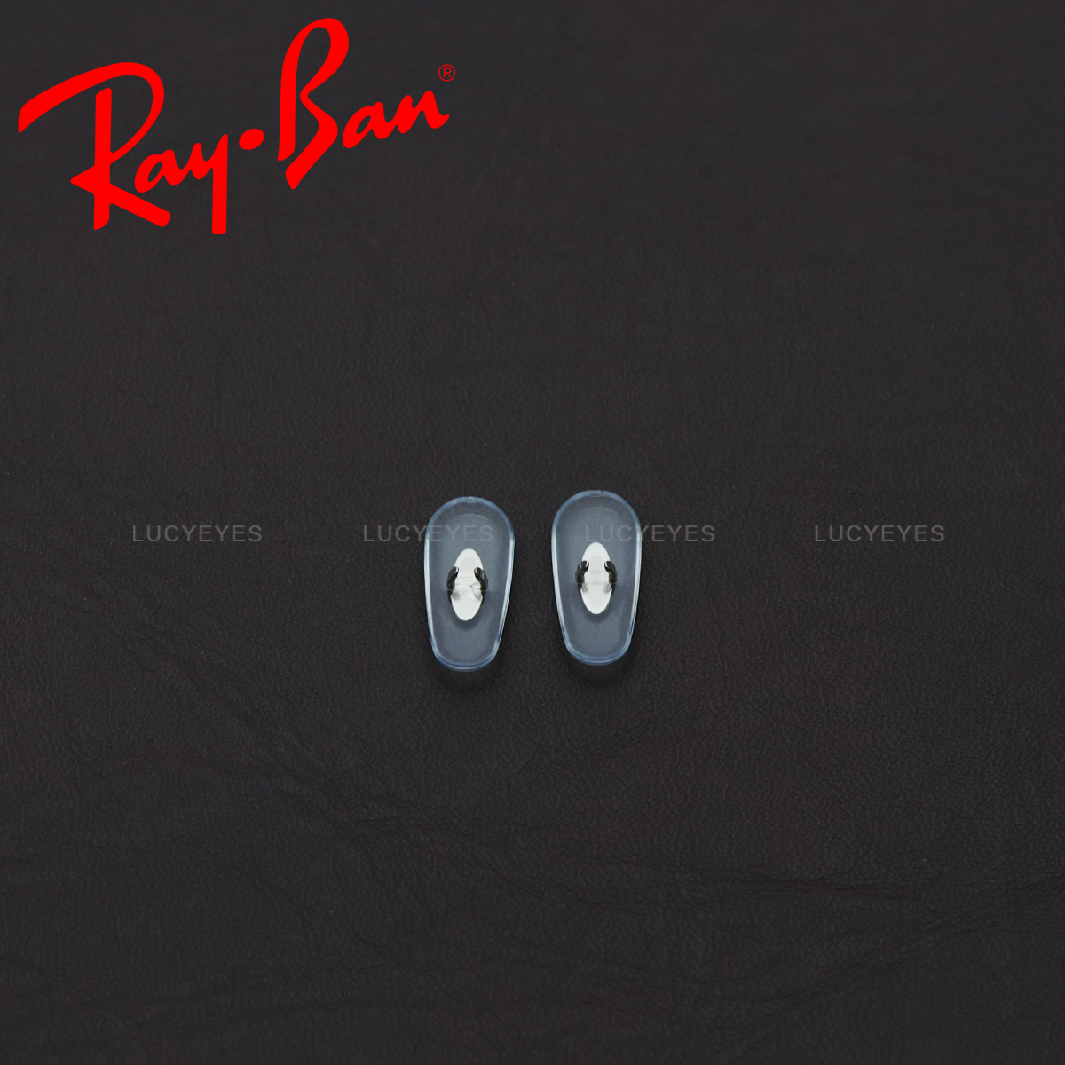 แป้นจมูก RAYBAN แท้ 100% แบบหนีบ (สีใส โลหะเงิน)