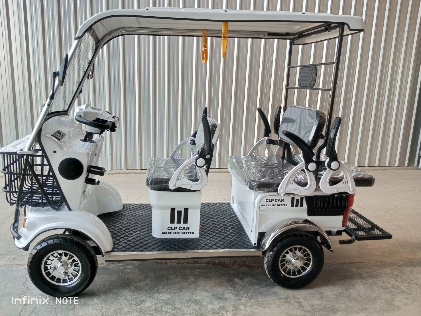 รถไฟฟ้า 4 ล้อ 4-5 ที่นั่ง รุ่น M-01T ยี่ห้อ CLP CAR ขับแฮนด์บิด