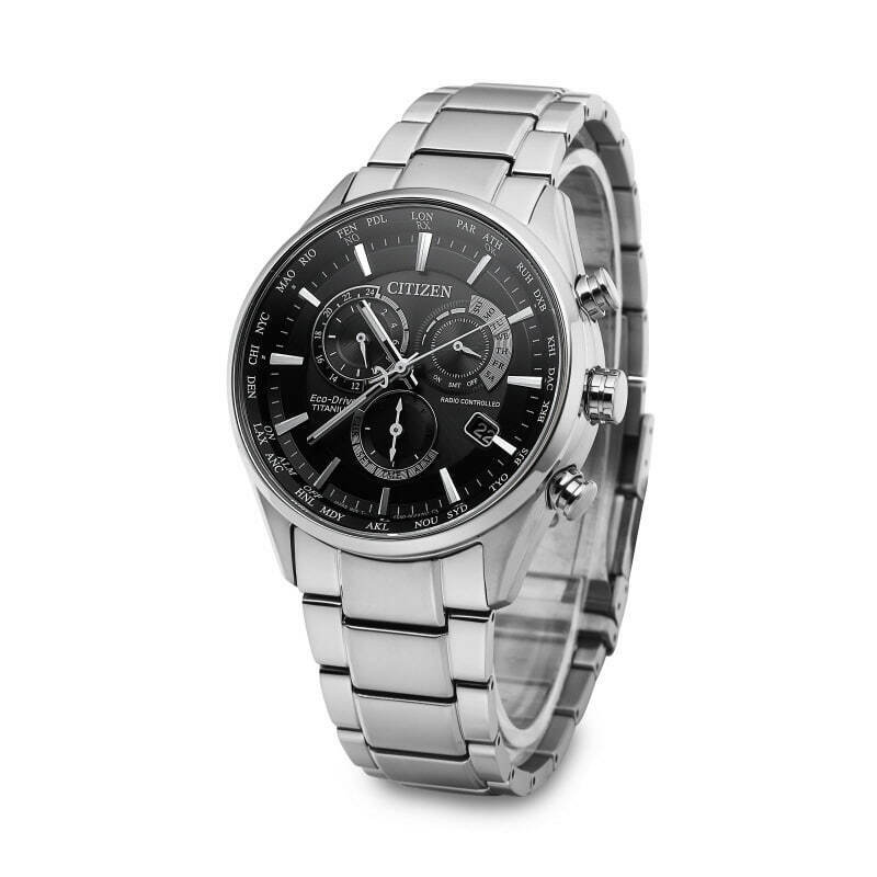 Citizen CB5020-87E นาฬิกาผู้ชาย Eco-Drive Radio Controlled Chronograph Titanium Men's Watch