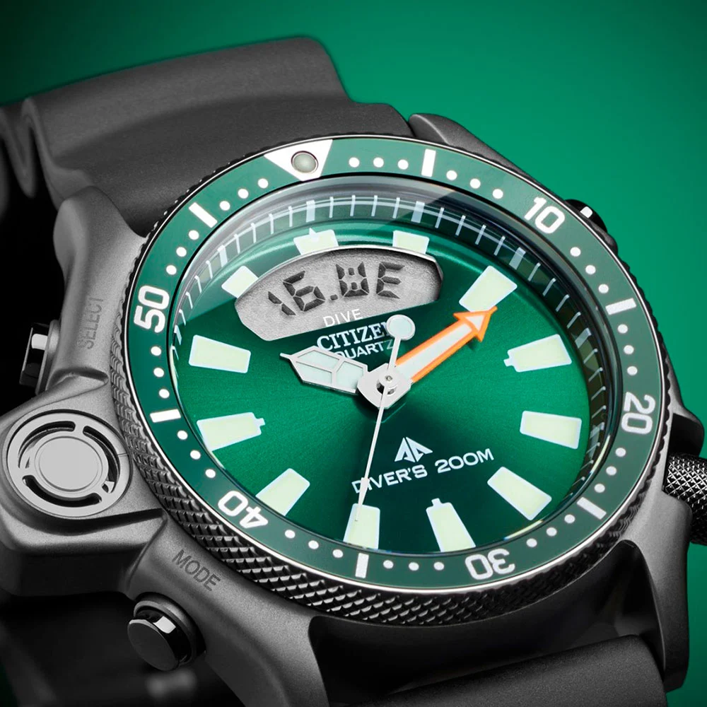 Citizen JP2007-17X นาฬิกาผู้ชาย Promaster Aqualand Diver Limited Edition 7500 Pcs. Men's Watch