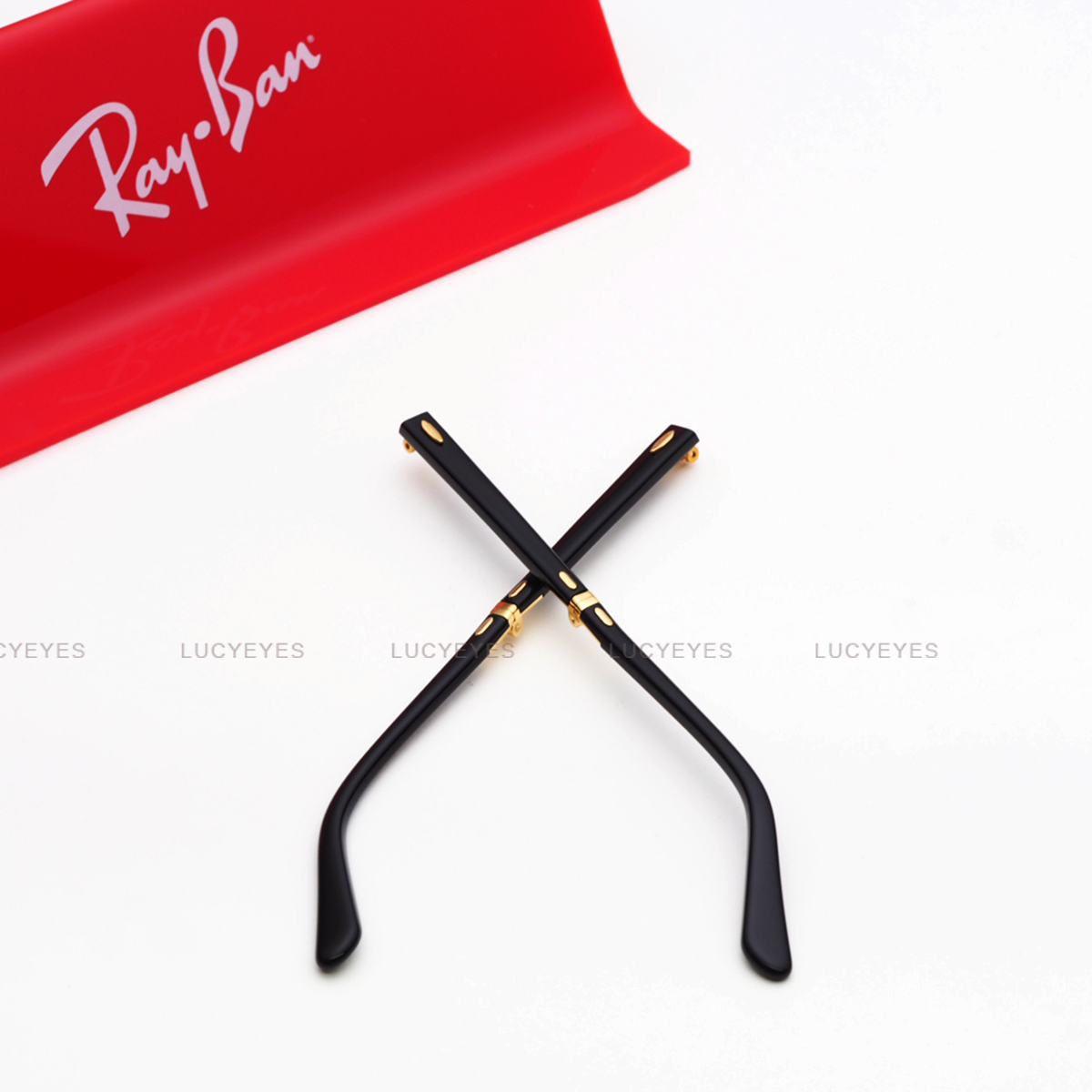 ขาแว่น RAYBAN แท้ 100% RB2176 CLUBMASTER FOLDING สีดำ