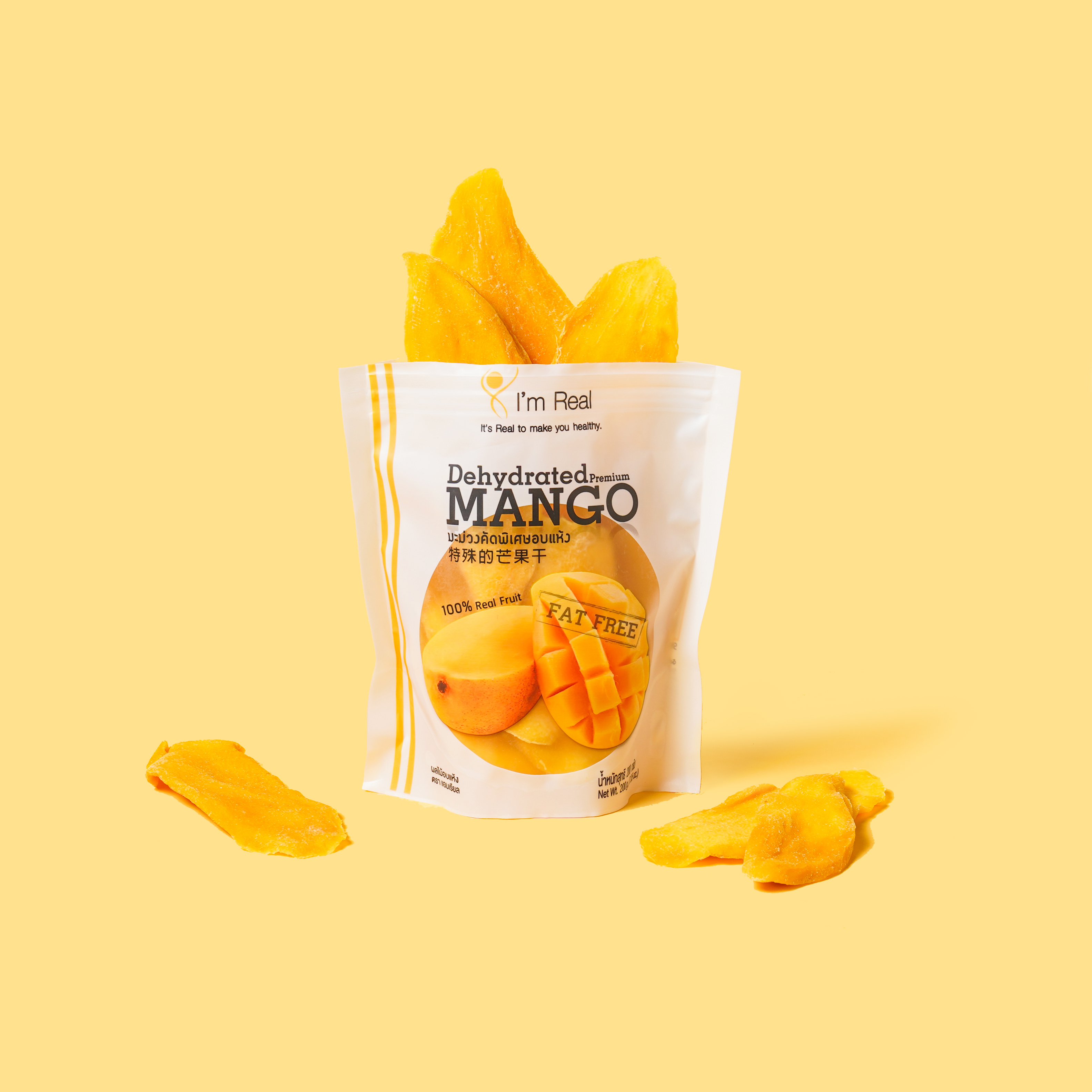 Dehydrated Premium Mango 200 G. (มะม่วงคัดพิเศษอบแห้ง 200 กรัม)