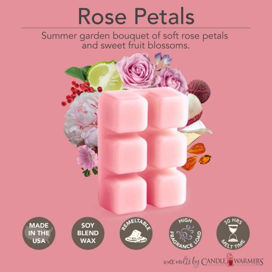 2.5oz Odor Eliminating Wax Melt ROSE PETALS