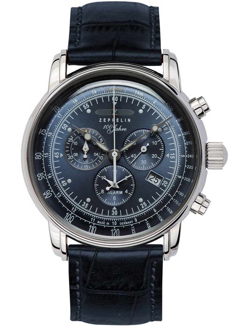 Zeppelin 7680-3 นาฬิกาผู้ชาย Series 100 Years Chronograph Quartz Men's Watch