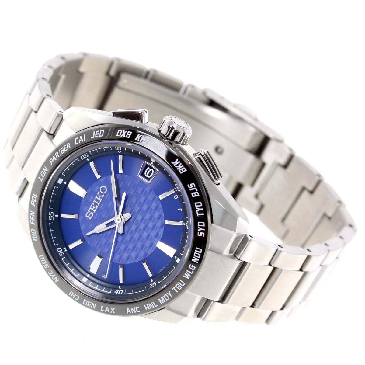 Seiko SAGZ089 นาฬิกาผู้ชาย Seiko รุ่น SAGZ089, Brightz Radio sync Solar Titanium World Time Made in Japan Men's Watch