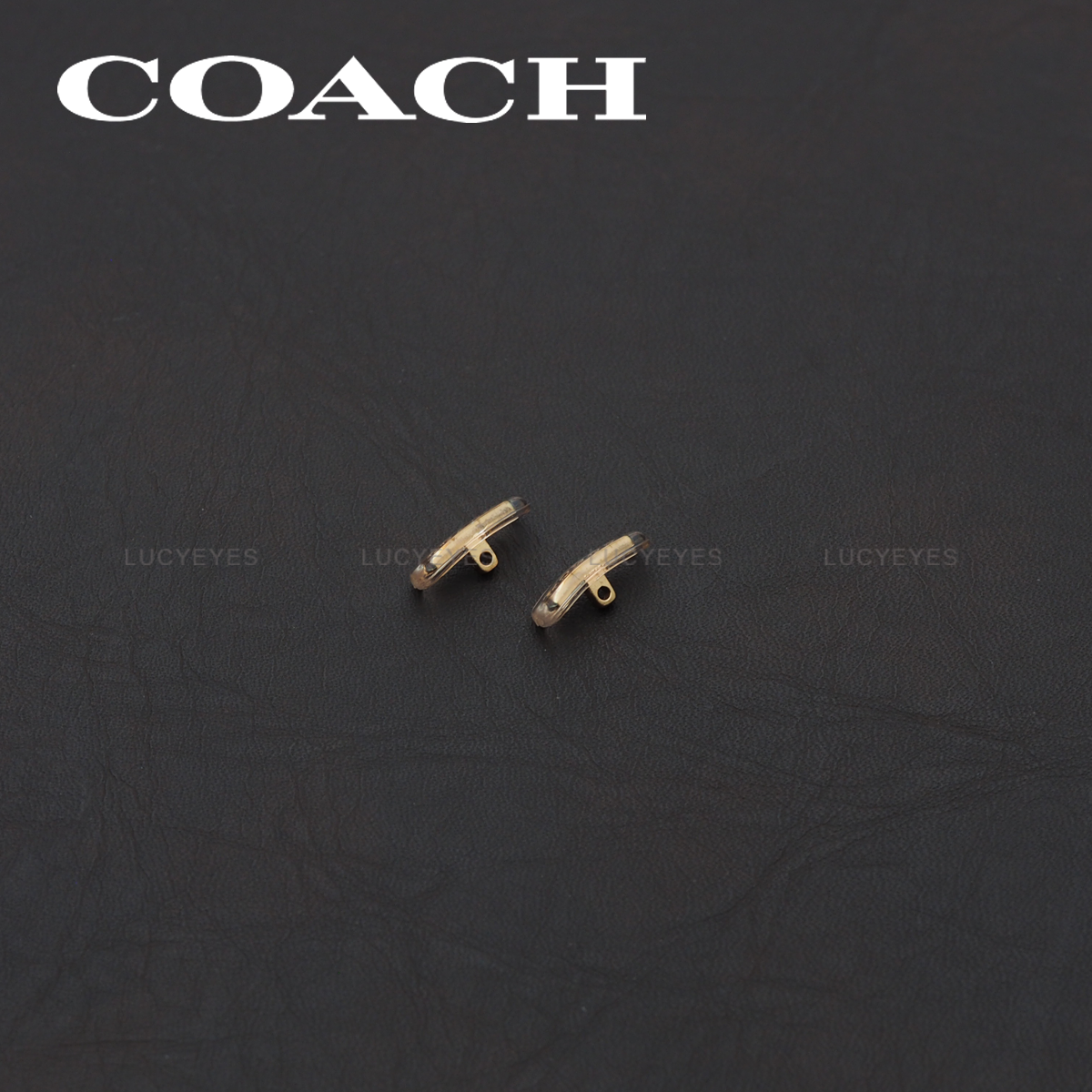 แป้นจมูก COACH แท้ 100% แบบใส่น๊อต (สีใส อะไหล่ทอง)
