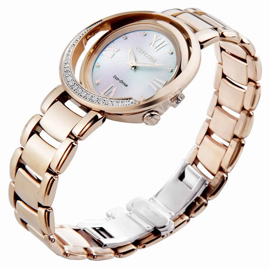 Citizen EX1122-58D นาฬิกาผู้หญิง Eco-Drive Elegant Mother Of Pearl Women's Watch