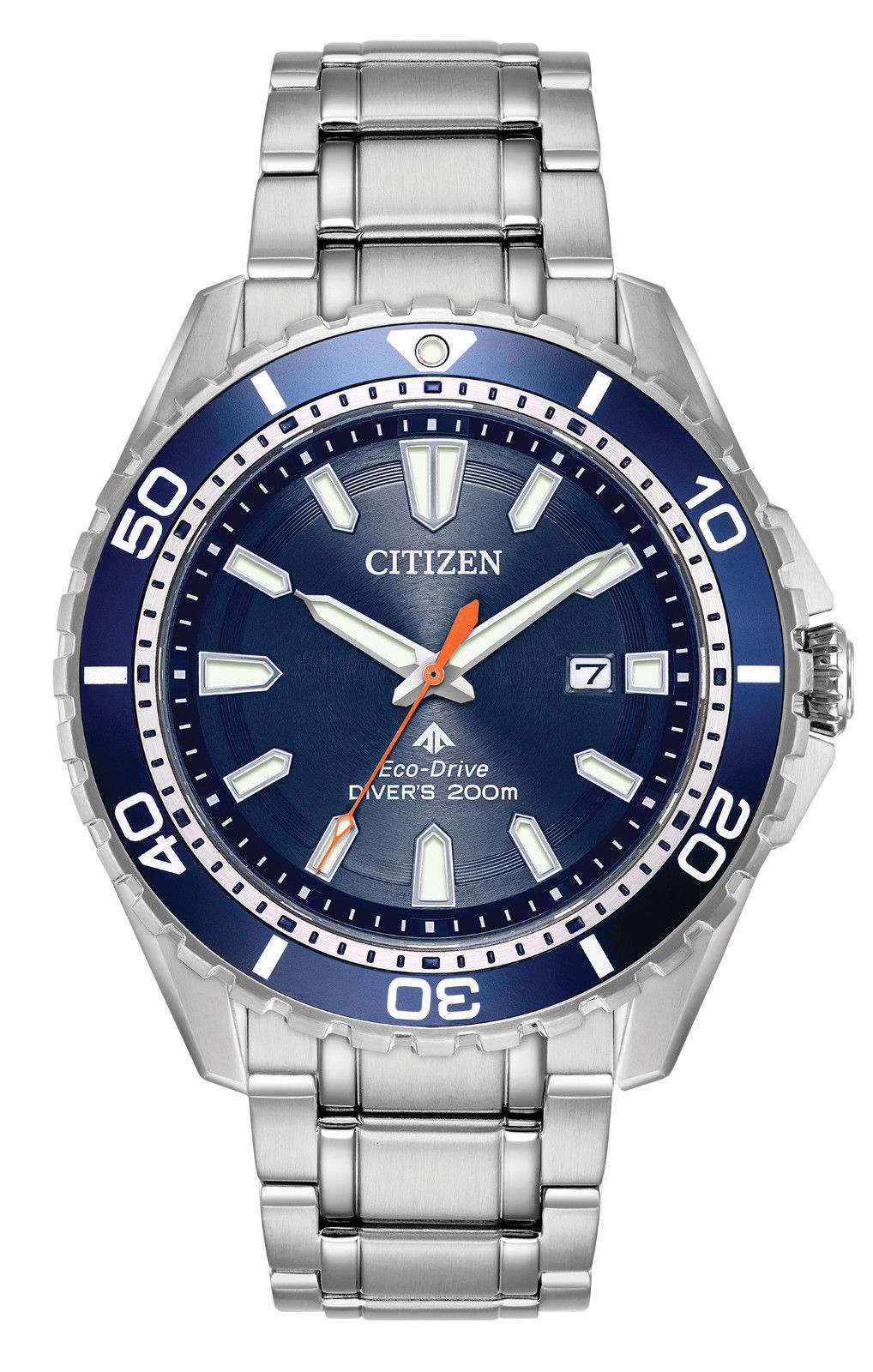 Citizen BN0191-55L นาฬิกาผู้ชาย Eco-Drive Promaster Diver Blue Dial Steel 200m Men's Watch