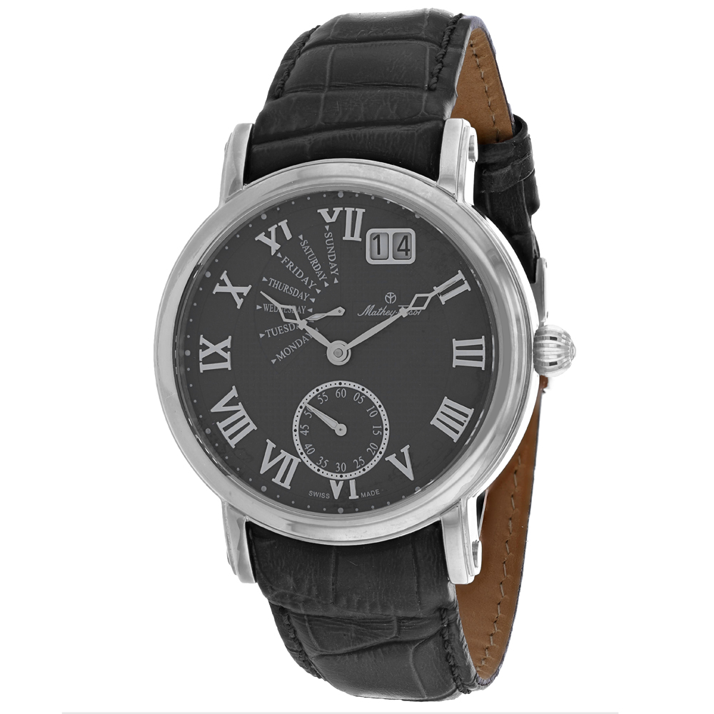 Mathey-Tissot H7020AS นาฬิกาผู้ชาย Retrograde Grey Dial Quartz Men's Watch
