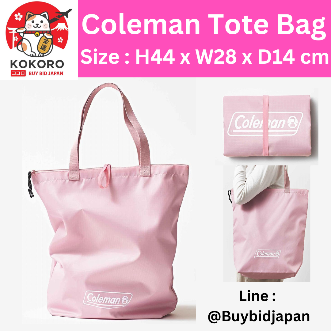 [PRE-ORDER] กระเป๋าผ้า โคลแมน Coleman Tote Bag ร่วมกับ แมกกาซีนญี่ปุ่น Sweet กระเป๋าพับได้ กระเป๋าช้อปปิง กระเป๋าจ่ายตลาด นำเข้าจากญี่ปุ่น sweet(スウィート) 2025年5月号