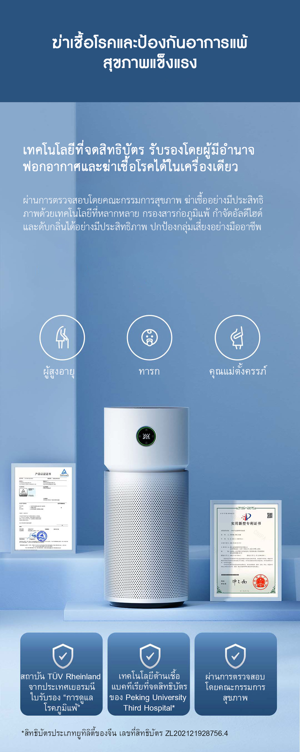 Xiaomi Air Purifier Elite - เครื่องฟอกอากาศเสี่ยวหมี่ รุ่น อีลิท (CN)