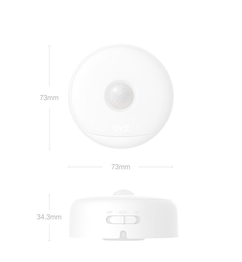 Xiaomi Yeelight Rechargeable Motion Sensor Nightlight - ดวงไฟตวรจจับเซ็นเซอร์กลางคืน Yeelight