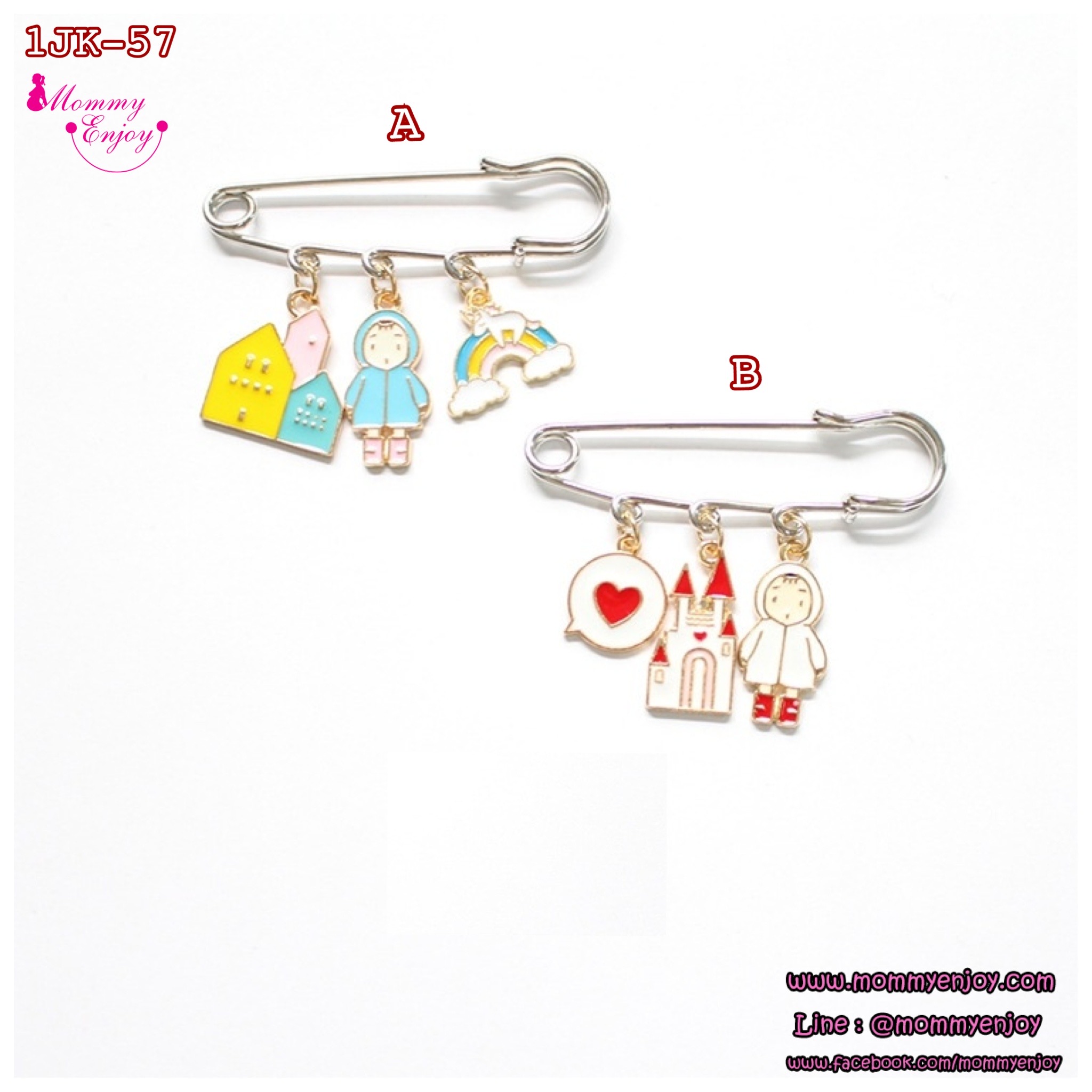 เข็มกลัดติดชุด สวย หรู ดูดี มีให้เลือกหลายแบบ น่ารัก กันสารพัดเลยจร้าา ชุดตุ้งติ้ง หลากหลายแบบ V.2