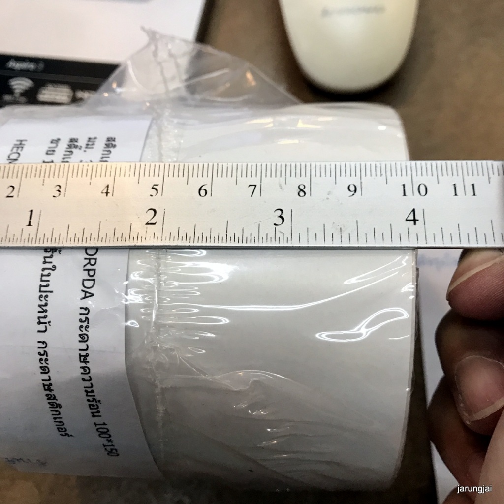 กระดาษสติ๊กเกอร์ A6 กระดาษความร้อน 100x150 มม. 350 ดวง 1 ม้วน สติ๊กเกอร์ความร้อน ใบปะหน้า