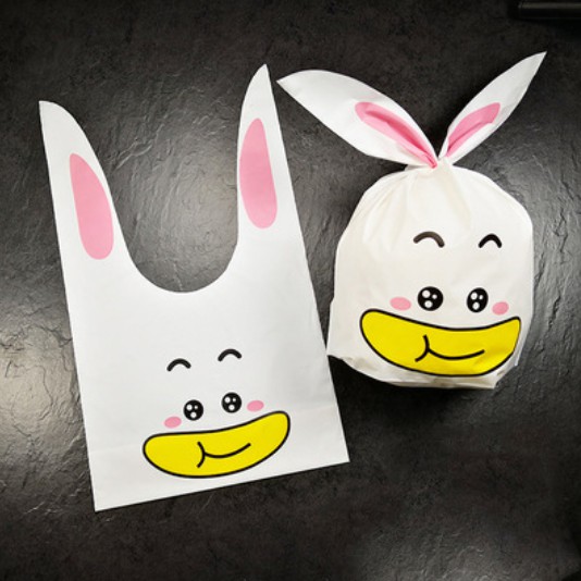 ถุงผูกหูกระต่าย ขนาด 16x27 ซม. แพ็คละ 47-50 ใบ