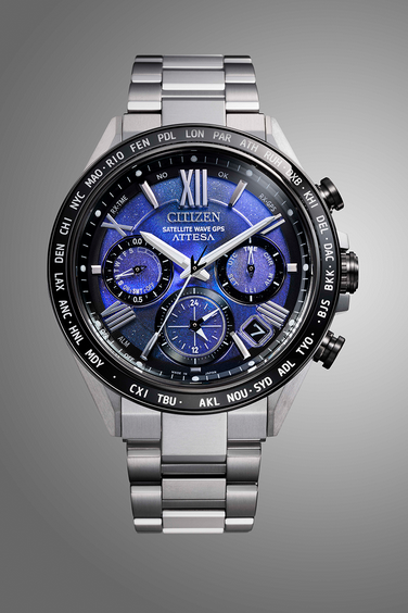 Citizen CC4075-50L นาฬิกาผู้ชาย ATTESA Satellite Wave GPS Unite with Blue Super Titanium Men's Watch