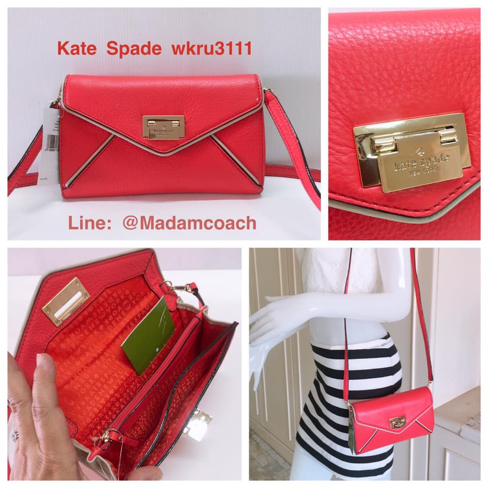 กระเป๋าสะพายข้าง Kate Spade wkru3111 Natalie Wesley Place Crossbody Bag ของแท้