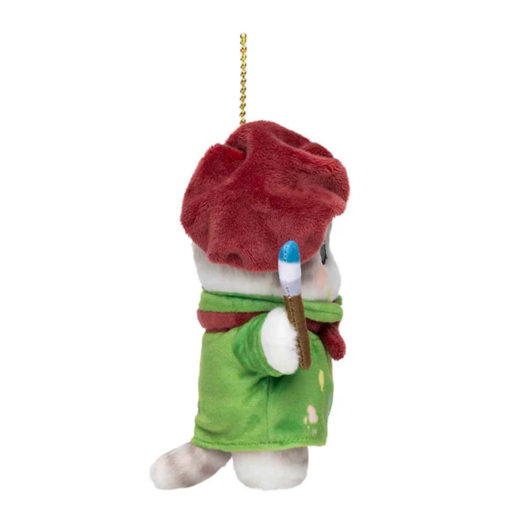 [PRE-ORDER] พวงกุญแจ ตุ๊กตา แมวโมฟุ จิตรกร Mofusand Journey Painter Cat Mascot mofusand もふもふジャーニー 画家にゃんマスコット