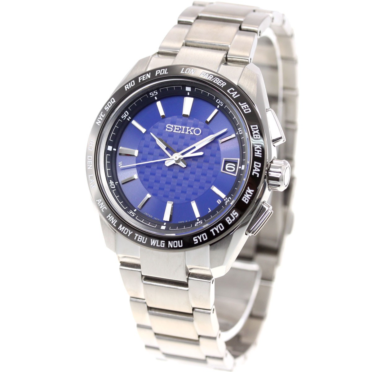 Seiko SAGZ089 นาฬิกาผู้ชาย Seiko รุ่น SAGZ089, Brightz Radio sync Solar Titanium World Time Made in Japan Men's Watch