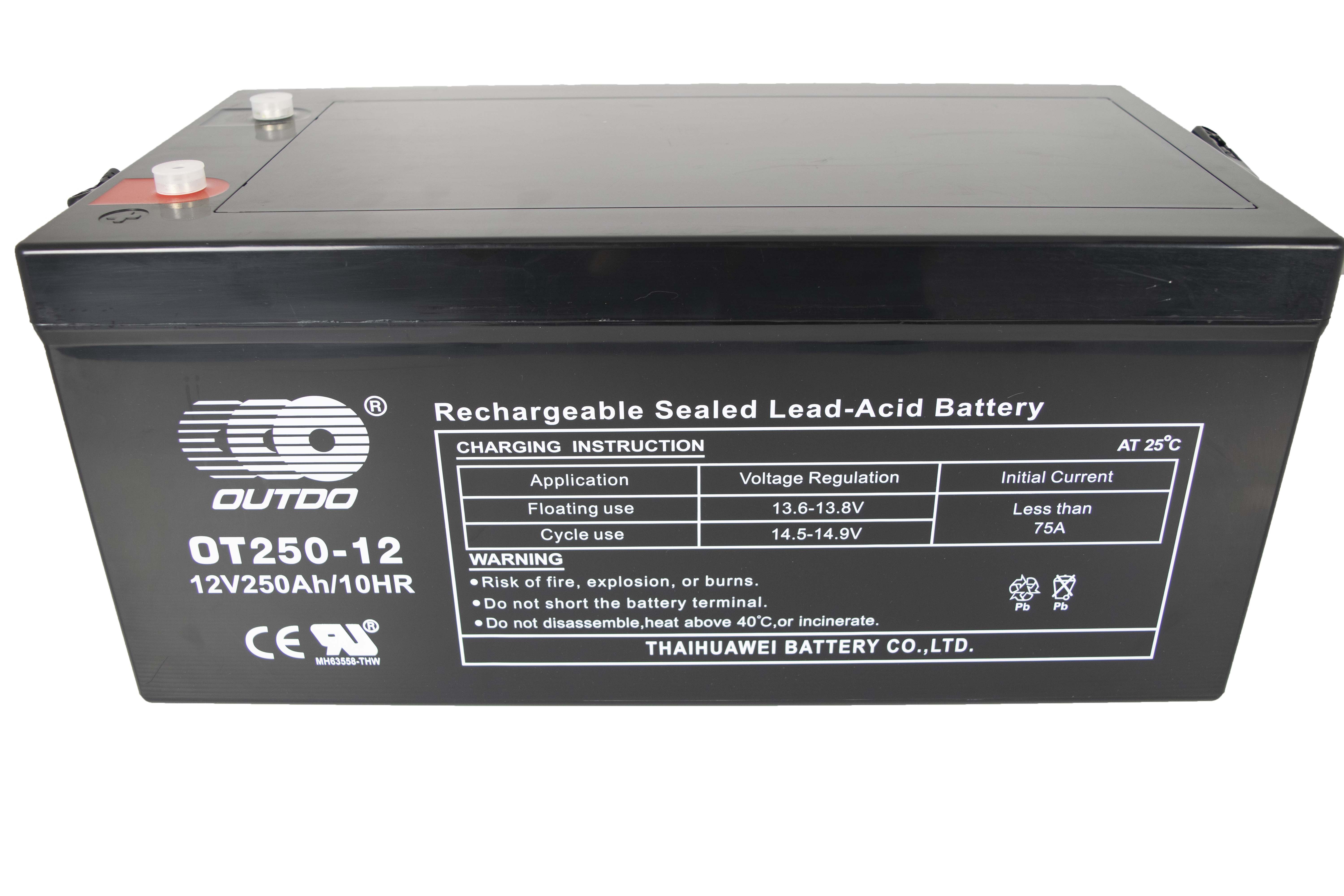 12V 250AH OD OUTDO