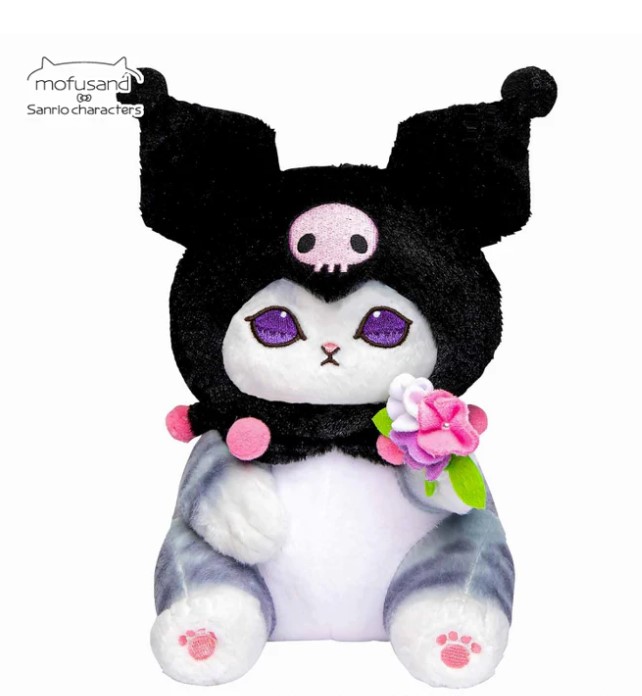 [PRE-ORDER] ตุ๊กตา แมวโมฟุ Mofusand Kuromi คุโรมิ ขนาด S 26 x 18 x 22 cm นำเข้าจากญี่ปุ่น โมฟุซาน mofu モフサンド サンリオキャラクターズ ぬいぐるみ S (クロミ)