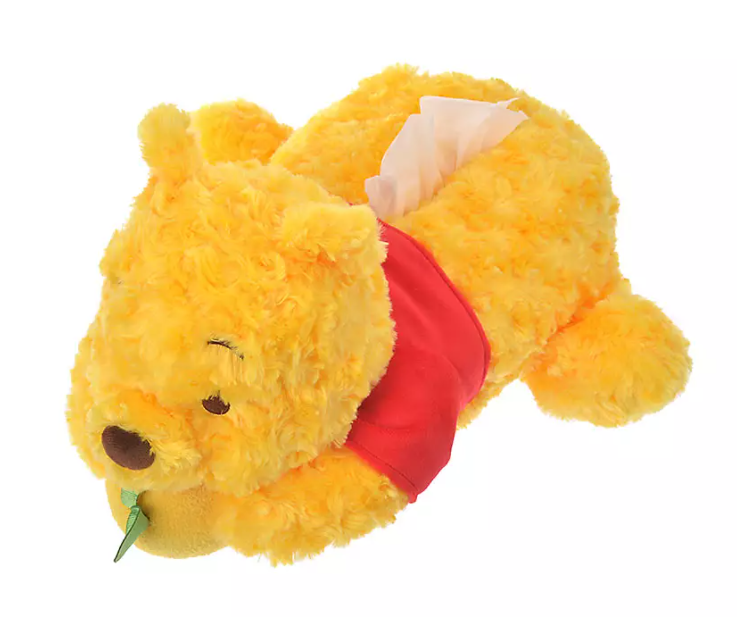 [พร้อมส่ง] YUZU POOH ที่ใส่ทิชชู่ ตุ๊กตาหมีพูห์ ท่านอน Hanyu Yuzuru Tissue Box Cover Yuzu Pooh ของแท้จาก Disney Store Japan プーさん ティッシュボックスカバー