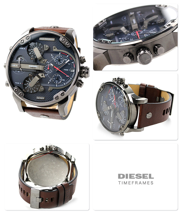 Diesel DZ7314 นาฬิกาผู้ชาย Diesel รุ่น DZ7314, Mr. Daddy 2.0 Four Time Zone Men's Watch