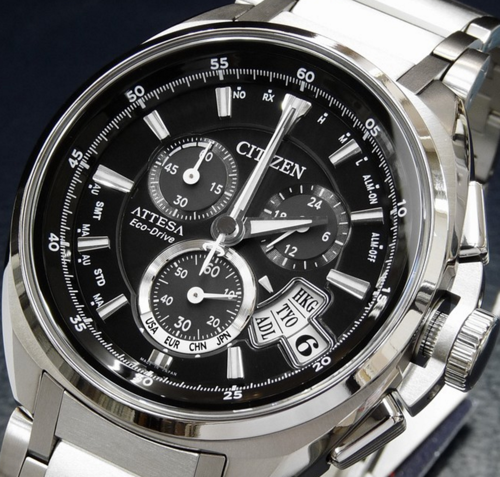 Citizen BY0020-59E นาฬิกาข้อมือผู้ชาย Eco-Drive Attesa Global Radio Titanium Duratect Men's Watch