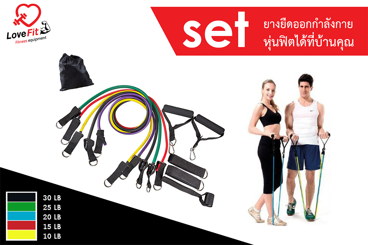 ยางยืดออกกำลังกาย ,Resistance band ,ยางเอนกประสงค์ยืด