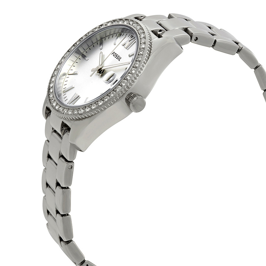 Fossil ES4317 นาฬิกาผู้หญิง Scarlette Three-Hand Date Stainless Steel Quartz Women's Watch