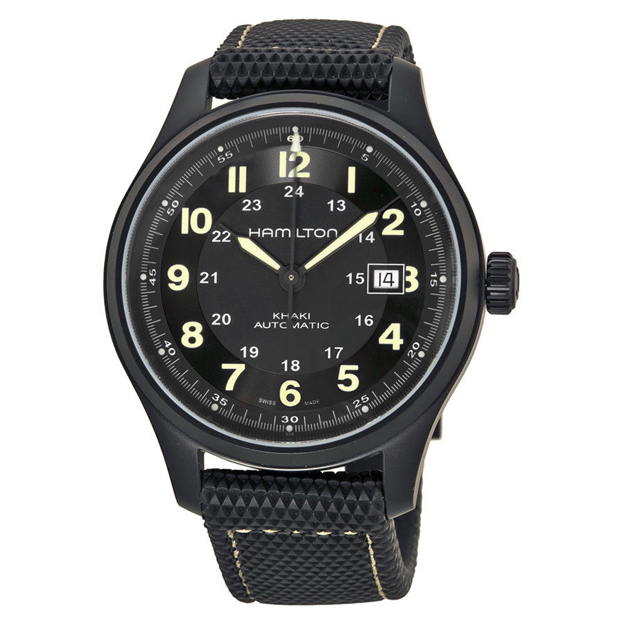 Hamilton H70575733 นาฬิกาผู้ชาย Hamilton รุ่น H70575733, Khaki Aviation Titanium Men's Watch