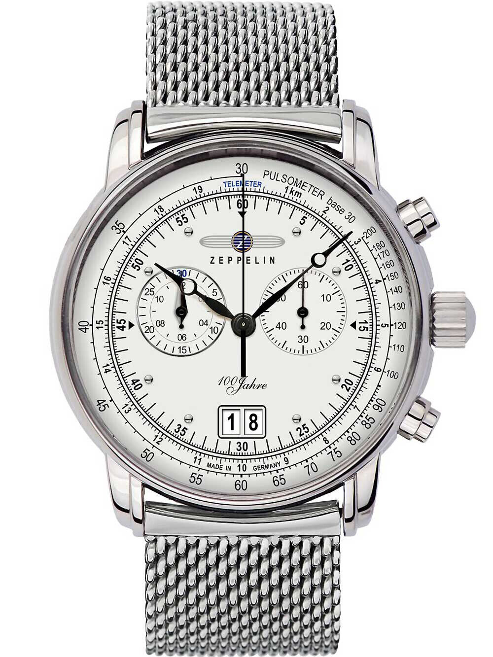 Zeppelin 7690M-1 นาฬิกาผู้ชาย Big-Date Chrono Quartz Men's Watch