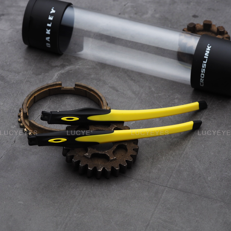 ขาแว่น OAKLEY OX8029 CROSSLINK ขาสีดำ ยางขาสีเหลือง