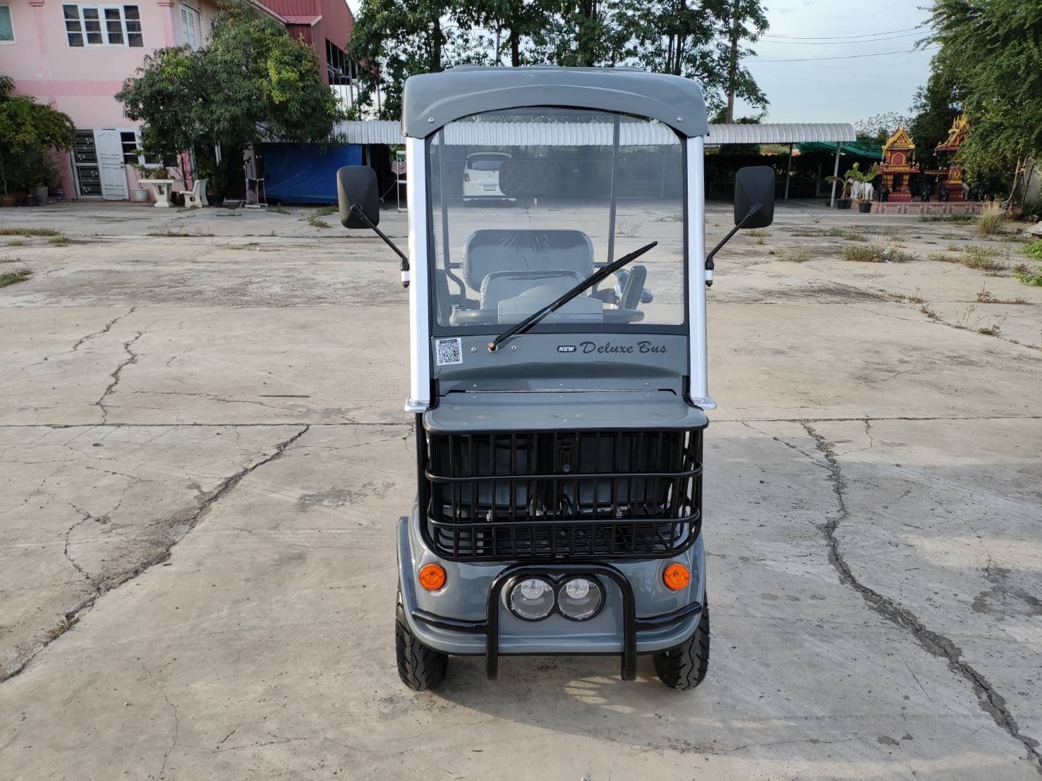 รถไฟฟ้า 4 ล้อ รุ่น M-01T 4-5 ที่นั่ง สีเทา