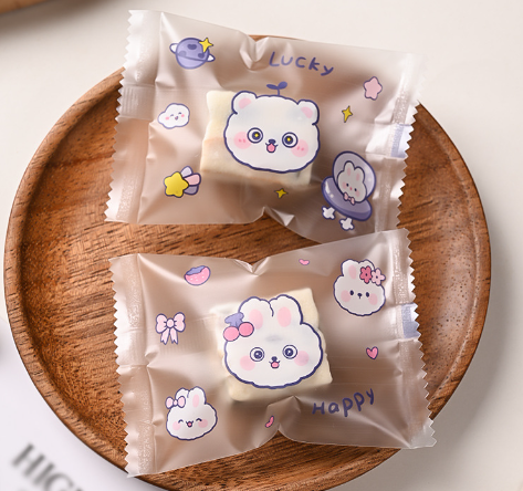 ถุงซีล ใส่ขนม คุกกี้ ลูกอม ขนาด 7x9.5-10 ซม. จำนวน 97-100 ใบ/แพ็ค ชุดที่ 6/6