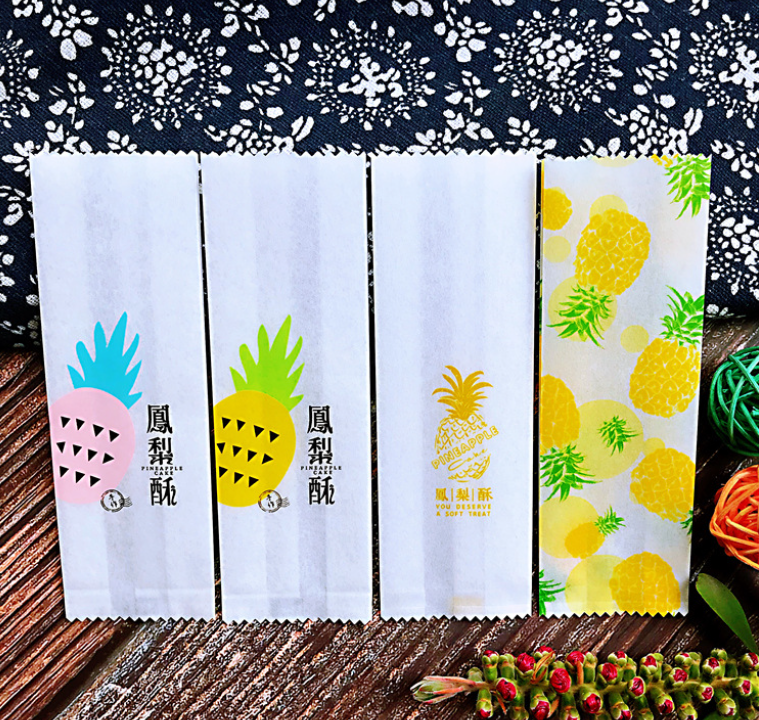 ถุงทาร์ตสัปปะรด อมยิ้ม ซีลขยายข้าง เบเกอรี่ (หลายขนาด) ชุดที่ 2/2