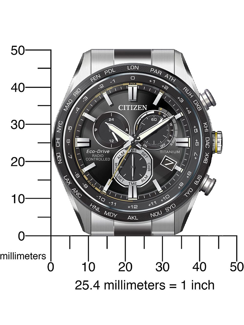 Citizen CB5947-80E นาฬิกาผู้ชาย Eco-Drive Titanium Men's Watch
