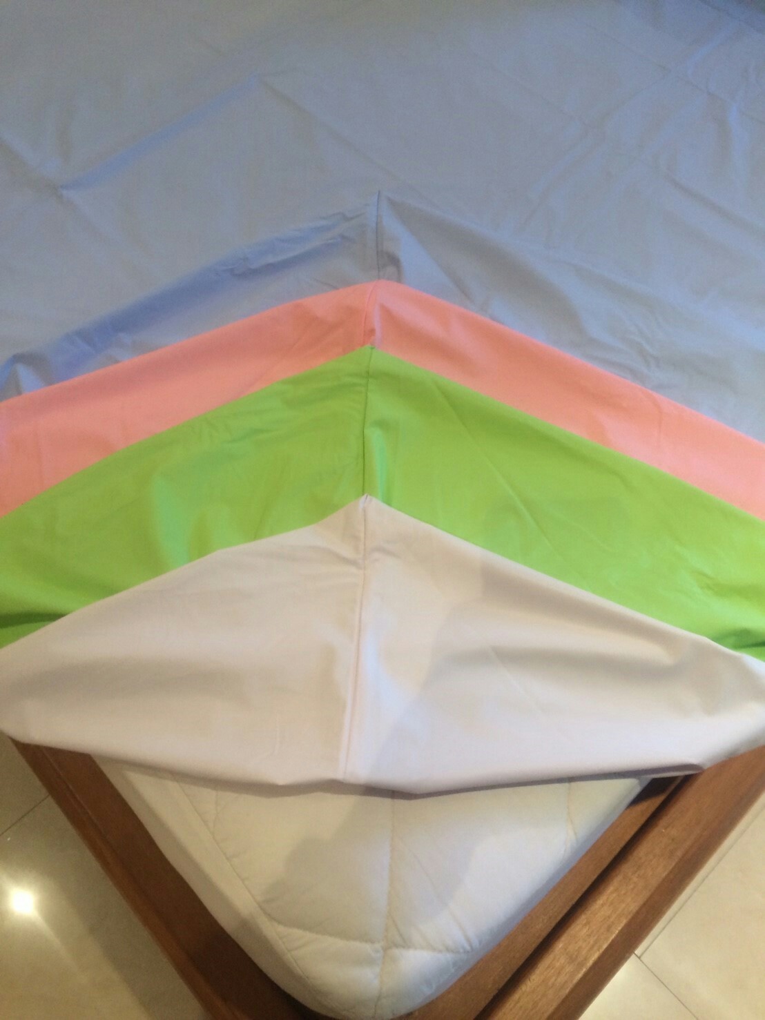 เกรด A ผ้าปูที่นอนกันฉี่ กันน้ำ กันเปื้อน รุ่นใหม่ ไม่เย็บต่อกลาง #ผ้าปูที่นอนกันน้ำ